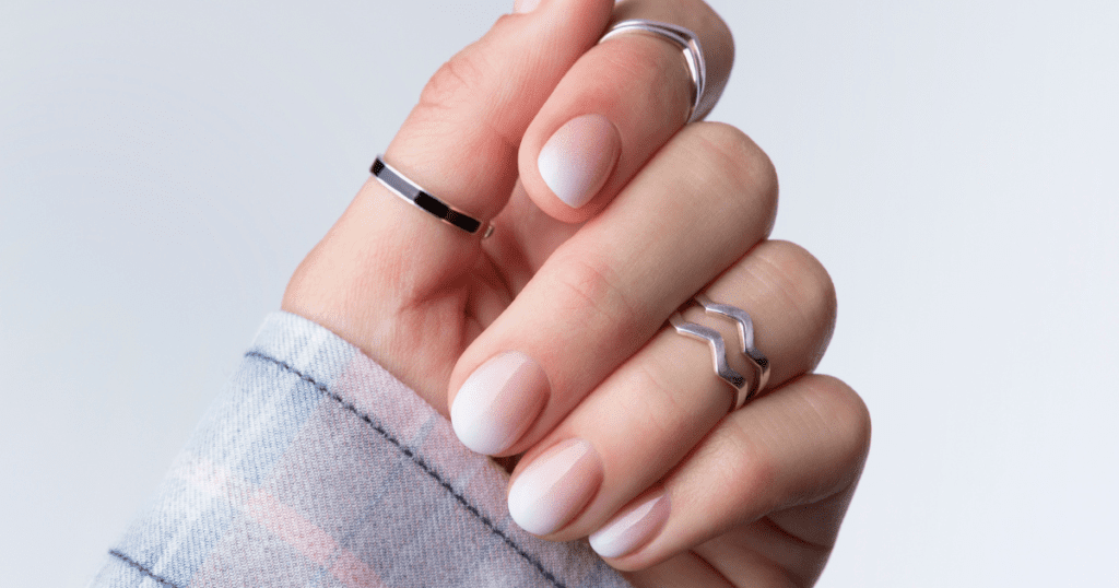 Hand with Ombre Nails